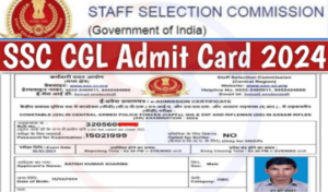 ssc.nic.in 2024 Tier 1 CGL Admit Card Download Direct link Hall Ticket Official Website log in To Check Exam Notification