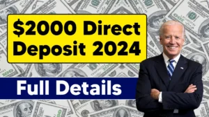 $2000 Economic Relief Package Direct Deposit 2024