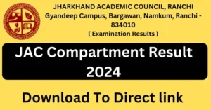 JAC Compartment End result 2024 Download Link Class tenth twelfth Supplementary Outcomes Jharkhand Board Web site at jacresults.com