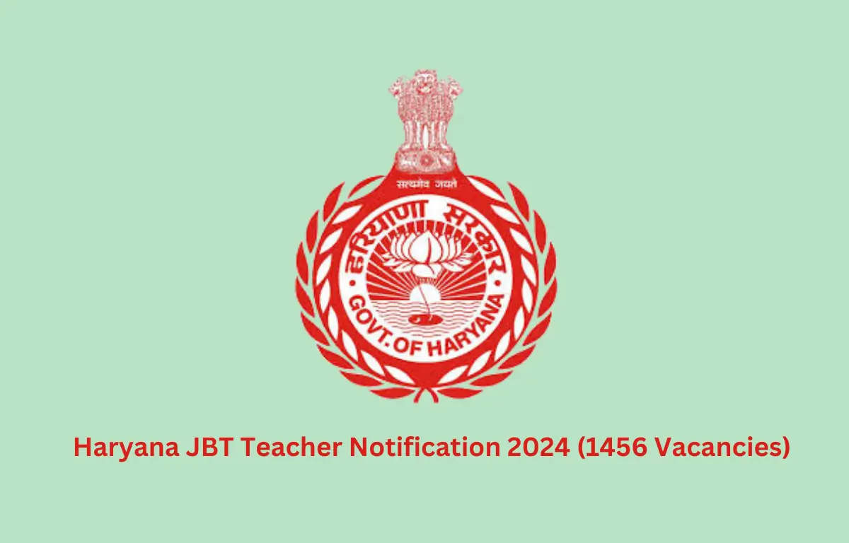 Haryana JBT Teacher Notification 2024