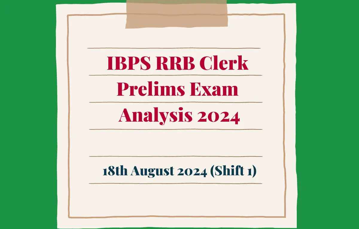 IBPS RRB Clerk Prelims Exam Analysis