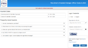 IFSCA Grade A Admit Card 2024 Out, Part 1 Name Letter Download Link