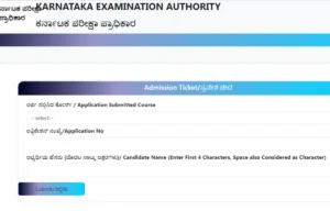 Karnataka PGCET Corridor Ticket 2024 Out, Admit Card Download Link