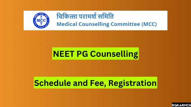 NEET PG 2024 Counselling