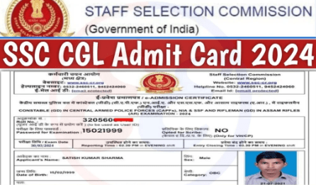 SSC CGL Admit Card 2024, Hall Ticket Download, Exam Date