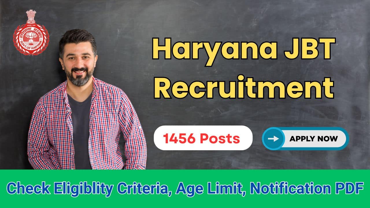 haryana jbt recruitment