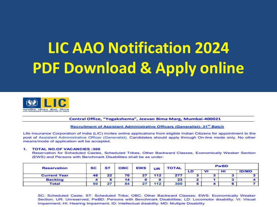 LIC AAO Recruitment 2024