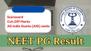 NEET PG Result 2024, Cut Off Marks, Scorecard and Merit List Soon