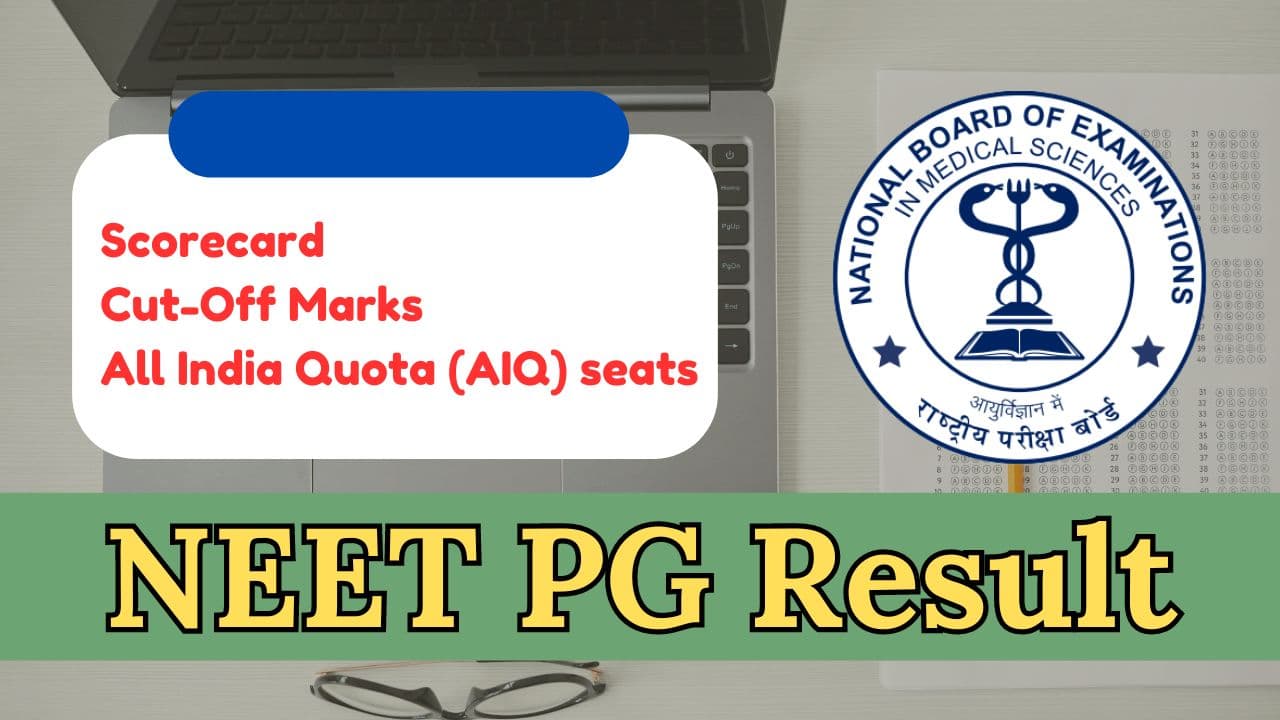 NEET PG Result 2024, Cut Off Marks, Scorecard and Merit List Soon